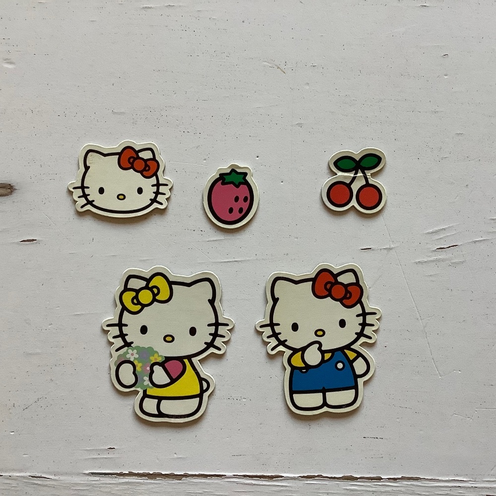 Vintage Sanrio Hello Kitty refrigerator magnets